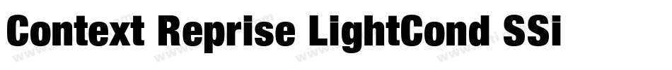 Context Reprise LightCond SSi Bold字体转换
